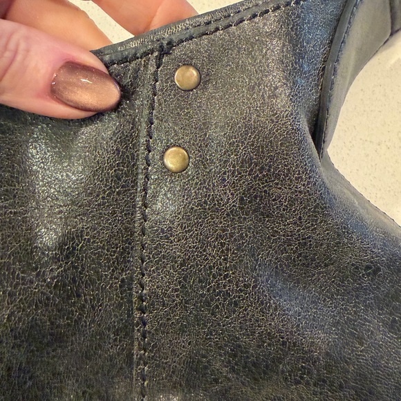 Free People Hadley Distressed Slouchy Shoulder Bag Tote, NWT - Picture 7 of 9